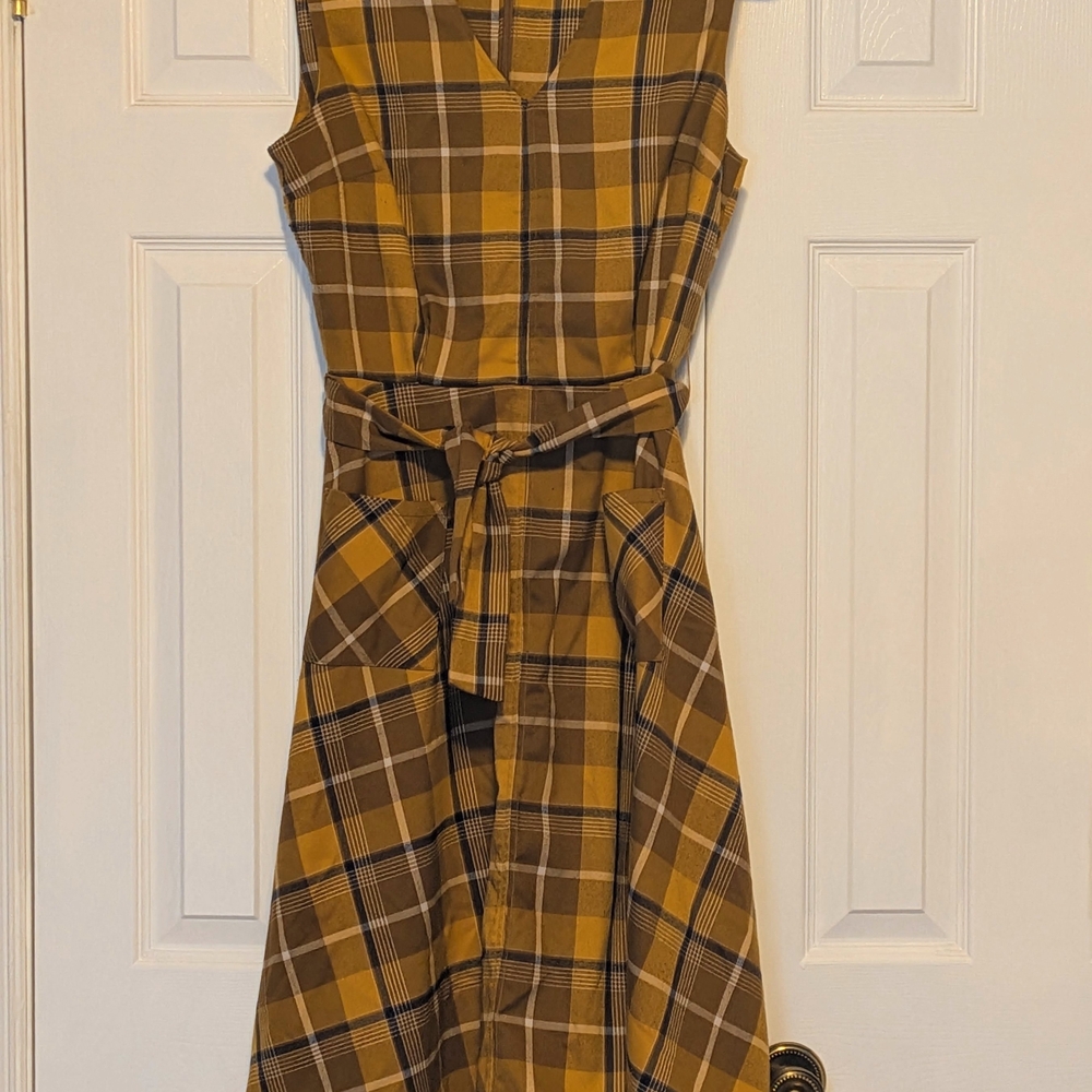 Collectif Gingham Swing Dress